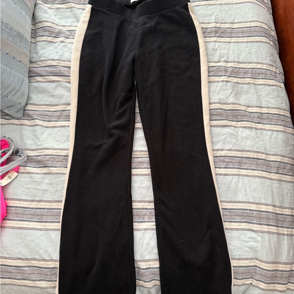 Dudley Stephens Black and Cream Flare Pants